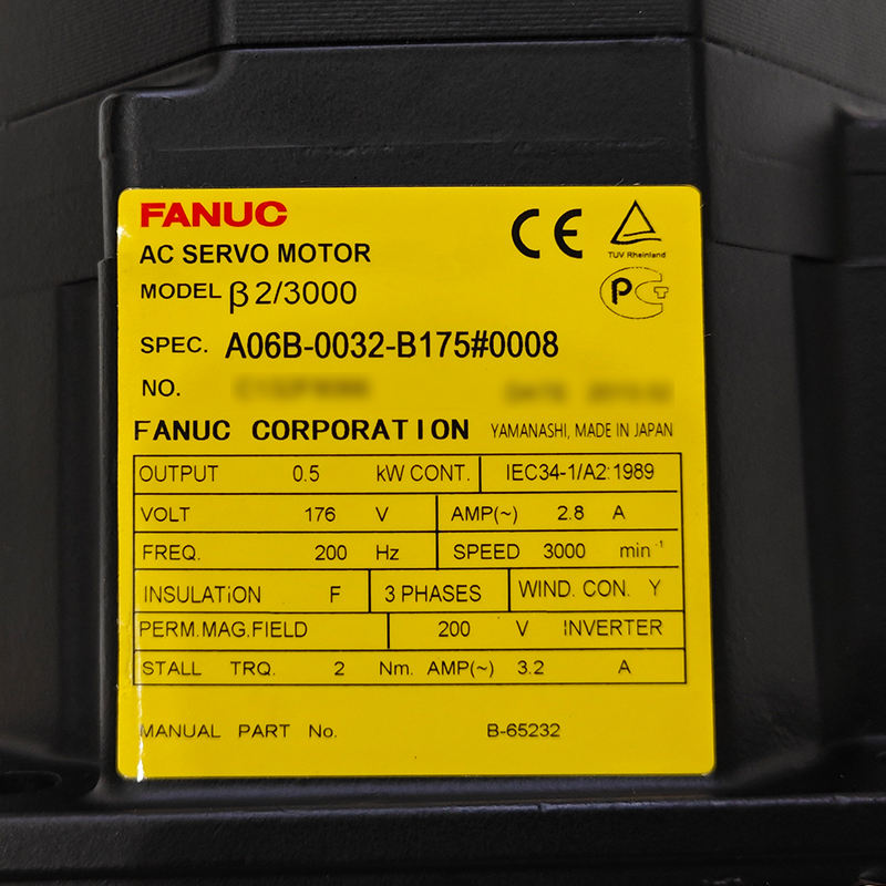Серводвигатель переменного тока Fanuc A06B-0032-B175#7000